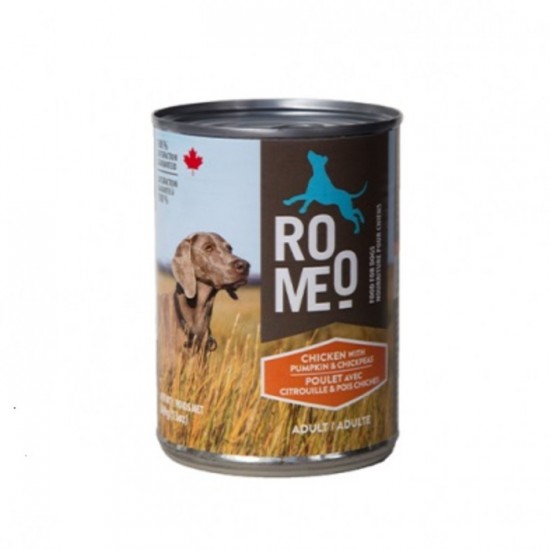 ROMEO Conserve Chien Poulet, Citrouille & Pois...