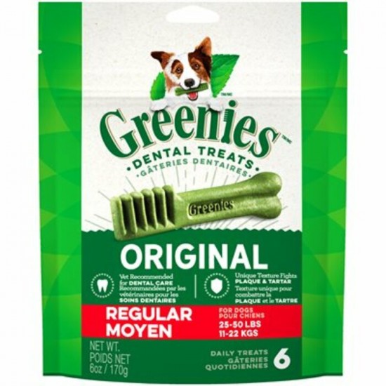 Greenies Dentaire Mini Treat-Pak - Régulier 6 oz...