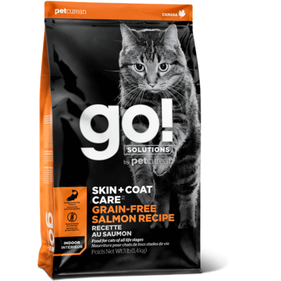 GO! Petcurean Chat Sans Grains saumon 7 kg / 16...