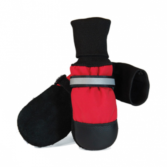 MUTTLUKS Botte Fleece Lined Rouge Large
