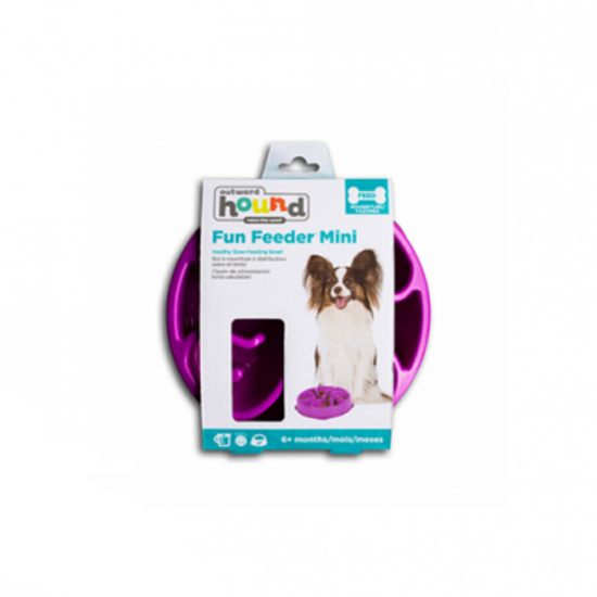 Outward Hound Bol Ralentissement Mini Mauve 2...