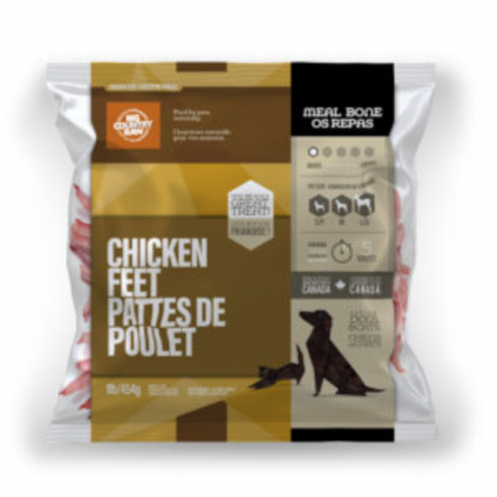 Big Country Raw Pattes de Poulet 1 lb