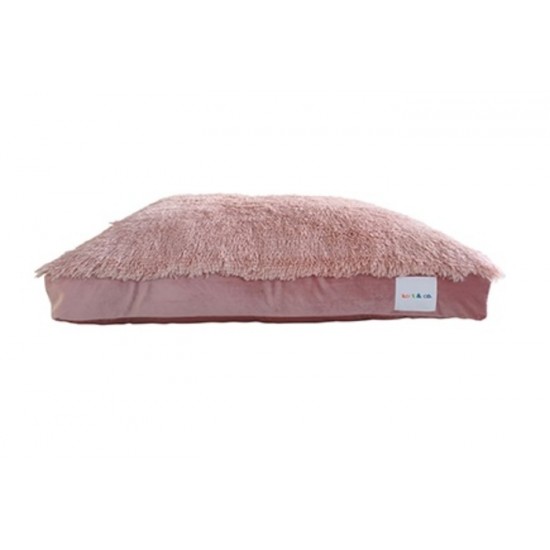 KORT & CO Coussin Faux Fur Rose 44x36