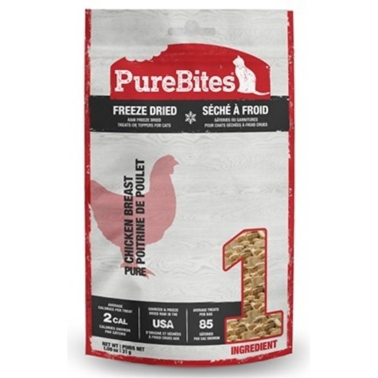 Purebites Chat Poitrine de Poulet 31g    