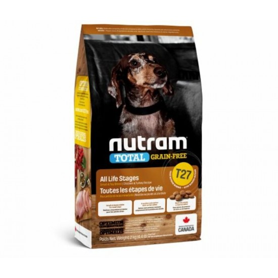 NUTRAM (T-27) Chien Petite Race Poulet/Dinde 2kg