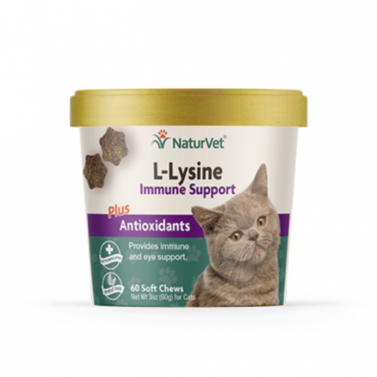 NaturVet L-Lysine pour chats 60 comp