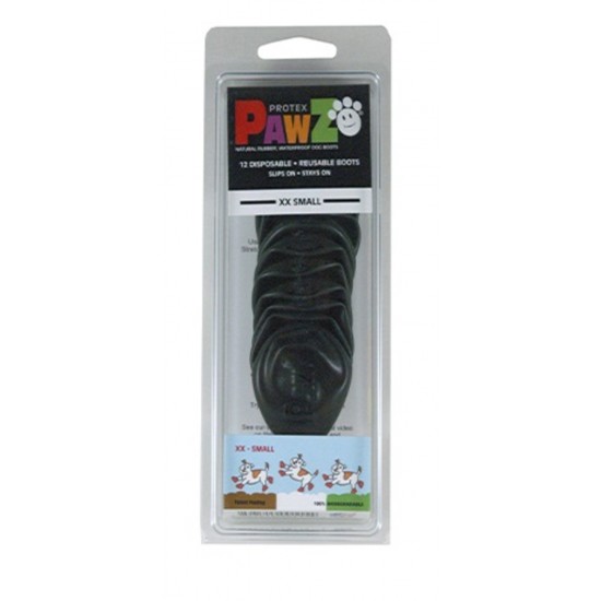 PAWZ Rubber Botte Noir XX-Small