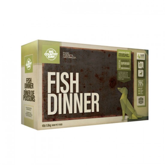 Big Country Raw Diner de Poisson Boite de 4 x 1 lb