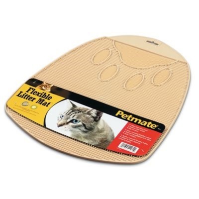 PETMATE Tapis a litière Flexible (Beige ou Gris)