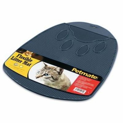 PETMATE Tapis a litière Flexible (Beige ou Gris)
