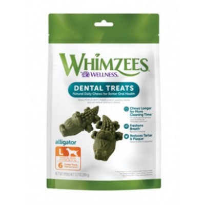 Whimzees Alligator Large 6/pq