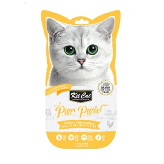 KIT CAT Purées Poulet & Fibre Pq/4