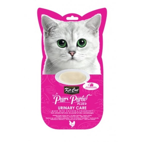 KIT CAT Purées Poulet & Canneberges (urinaire)...