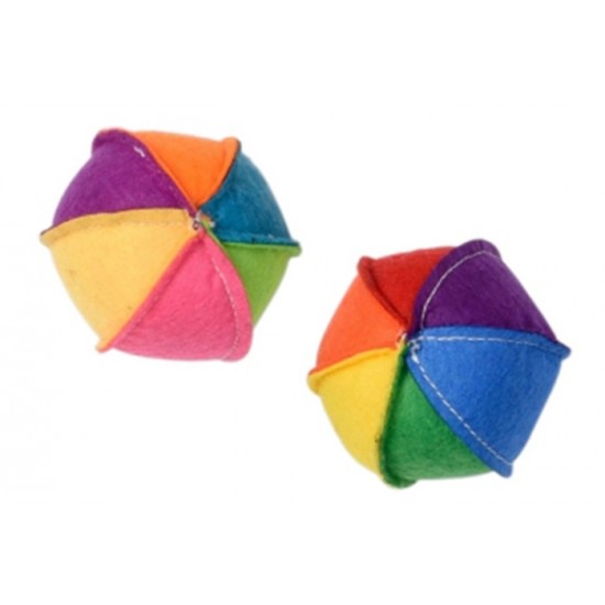 MULTIPET Jouet Chat Balle Multicolore (unité) 3