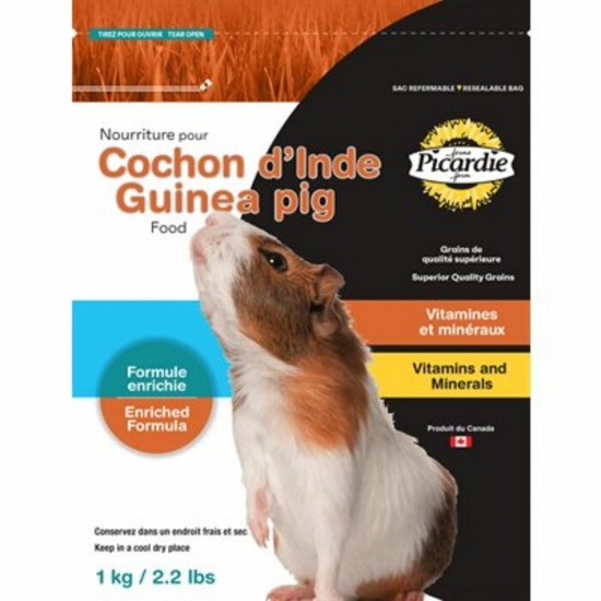 PICARDIE Nourriture Cochon-D'inde Vitaminé 1kg 