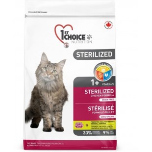 1st Choice Chat Sterilisé Sans Grains 2.7 kg