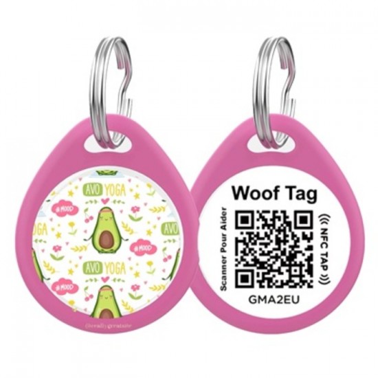 WOOF TAG Médaille Intelligente Avocat Yoga