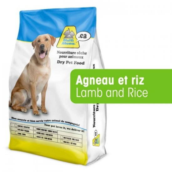 MULTI MENU Chien Agneau & Riz 15 kg MULTI MENU Chien Agneau & Riz 15 kg