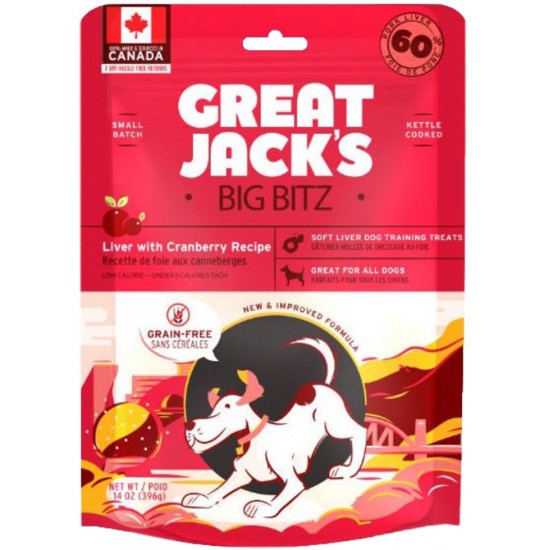 Great Jack's foie & canneberges 396g 