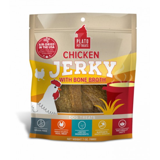PLATO Jerky Poulet & Bouillon d'Os 198 g