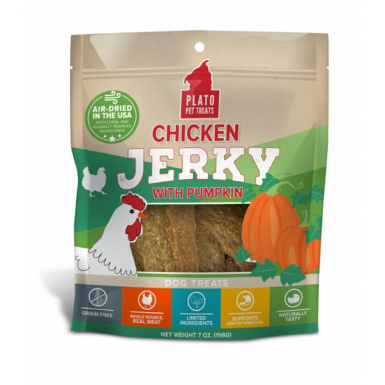 PLATO Jerky Poulet & Citrouille 198 g   