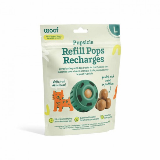 Recharge WOOF Pupsicle Poulet & Arachide L 