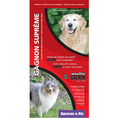 Gagnon Suprême chien Agneau & Riz 6 kg / 13.2 lbs