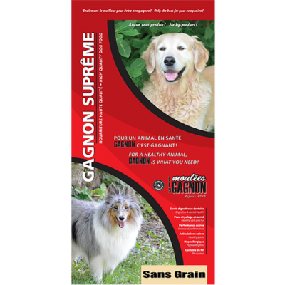 Gagnon Suprême Chien Sans Grains 15 kg / 33 lbs