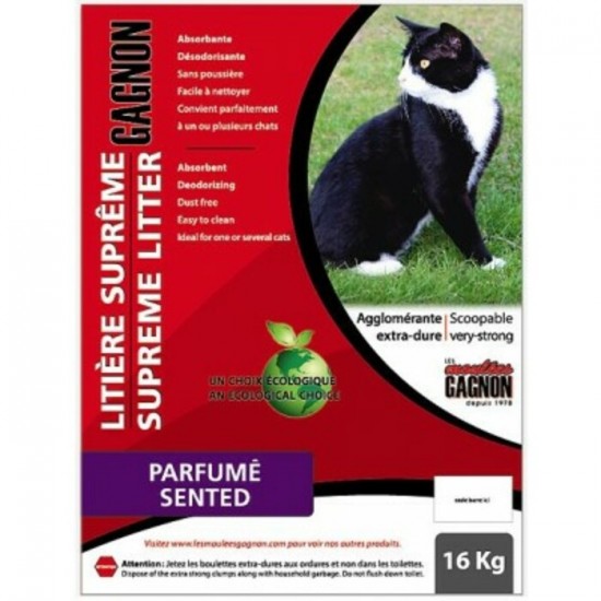 Litière agglomérante Gagnon parfume 16 kg  