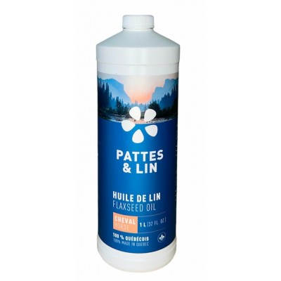 Huile de lin pour chevaux - 1 litre