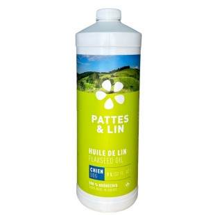 Huile de lin pour chiens - 1 litre