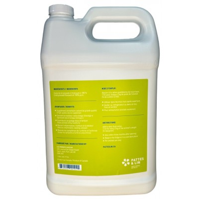 Huile de lin pour chiens - 4 litres