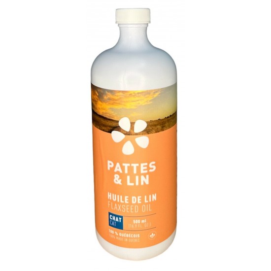 Huile de lin pour chat - 500 ml