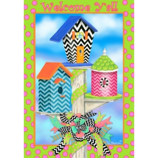Welcome Chevron Birdhouses