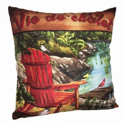  Coussin Vie de Chalet