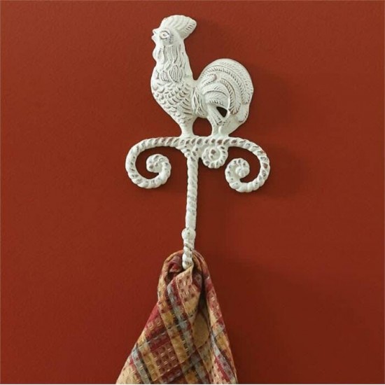 Crochets de Fonte de style rusique Coq couleur...