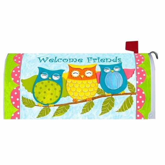 Welcome Friends  Housse pour boîte aux lettres