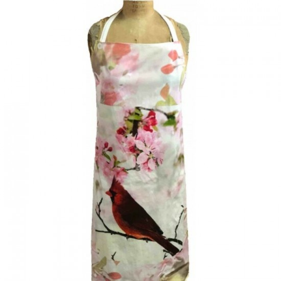 Tablier  100 % Cotton Cardinal Fleurs