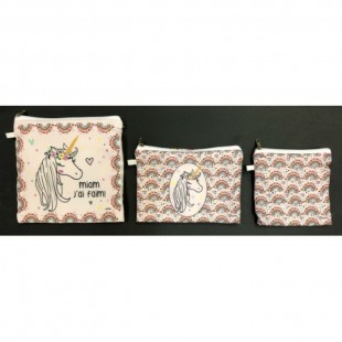 Sac Réutilisable Pour Collation Licorne  S/3
