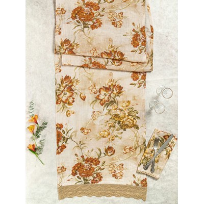 Chemin de Table  April Cornell 100 % Lin  18x90...