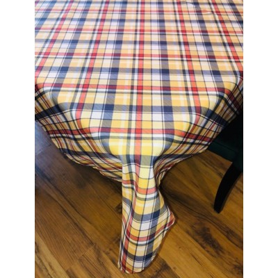 Nappe / Antitache  jaune tartan 60