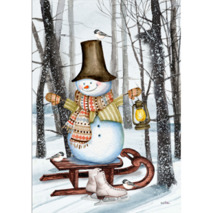 Bonhomme sur la luge