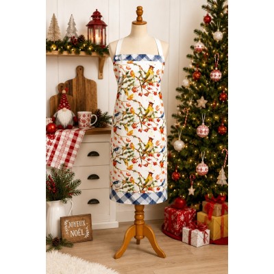 Tablier 100 % Cotton Oiseaux