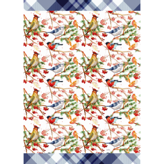 Linge à Vaisselle  100 % Cotton  Oiseaux