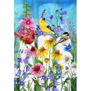 Oiseaux sur la Clôture 