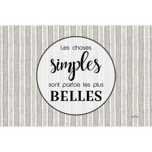 Coussin Les choses simples