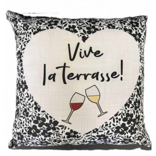  Coussin Vive la terrasse