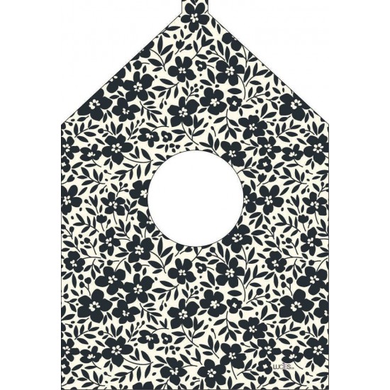Fleurs noirs/Sac à épingle à linge, fabriqué...