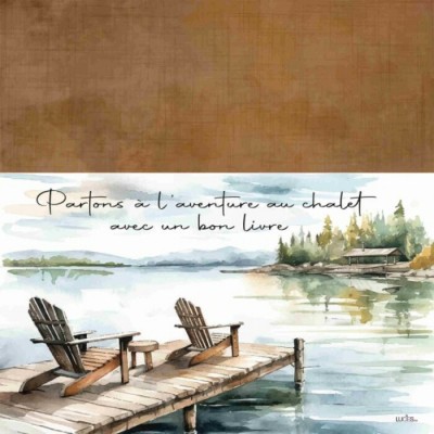 Coussin De lecture Avec Pochette Pour Livres Et Poignée/ Chalet