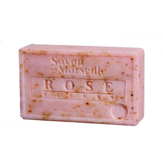 Savon de Marseille 100 gr, Rose fleurs